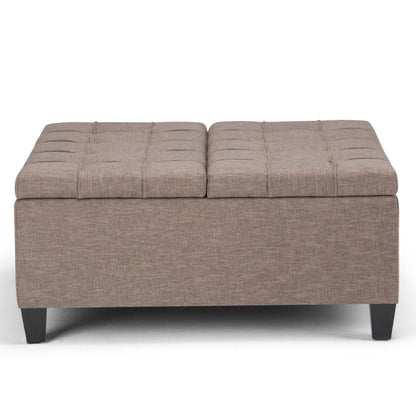 Harrison Upholstered Coffee Table Storage Ottoman