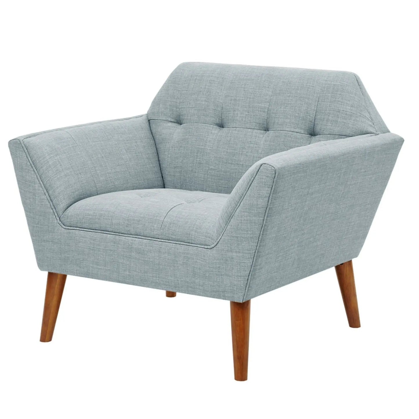 Lounge Chair With Button Tufting Mid Century
