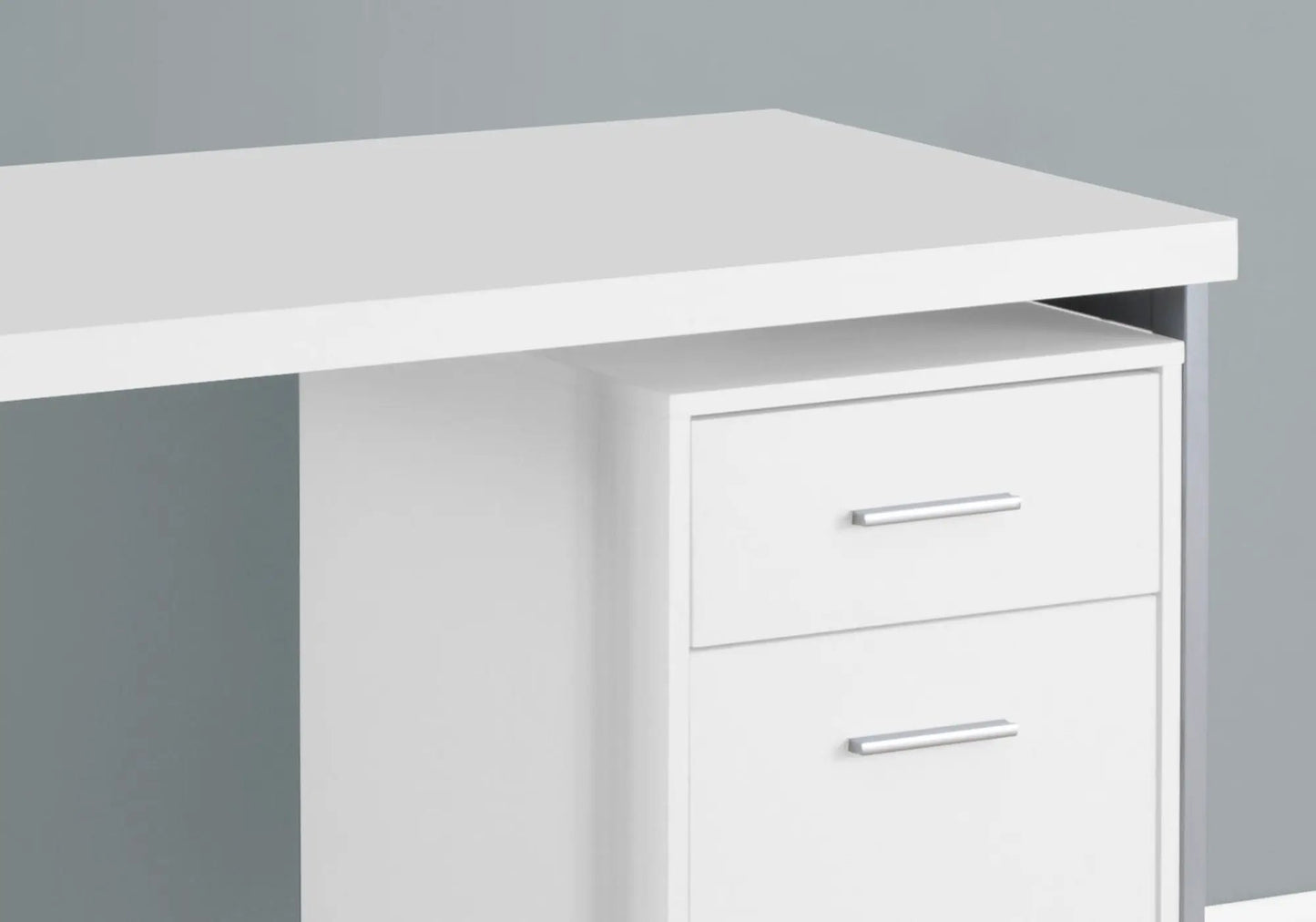 Computer desk for home office with storage drawers, white finish, left-right set on Tampa Home & Garden Store