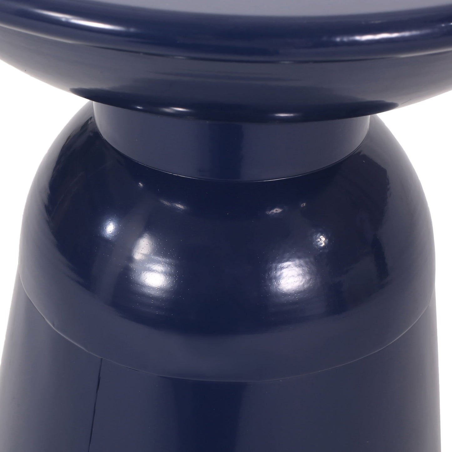 Modern Round Metal Pedestal Outdoor Table