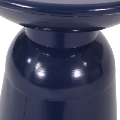 Modern Round Metal Pedestal Outdoor Table