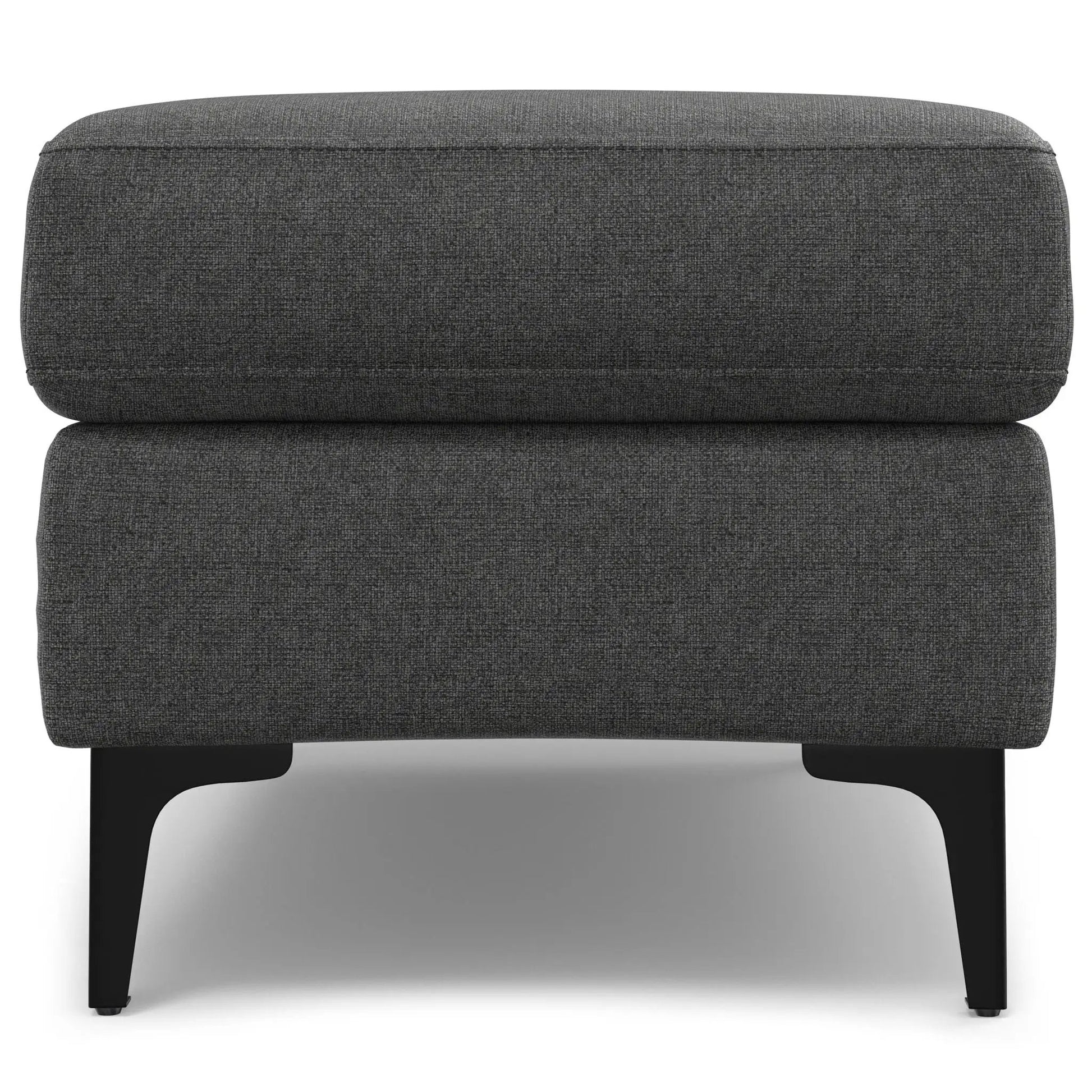 Ava - Versatile Mid Century Ottoman in charcoal gray upholstery by Unique Piece Furniture on Tampa Home & Garden Store