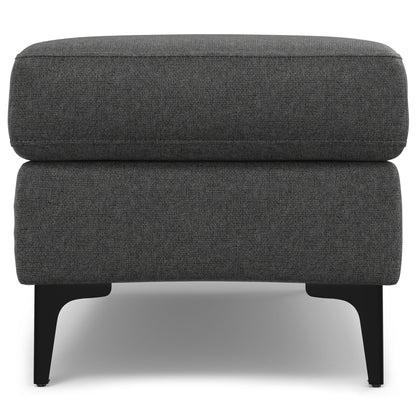 Mid Century Lounge Ottoman dark gray textured upholstery by HouseOfZazla, upholstered bench on Tampa Home & Garden Store