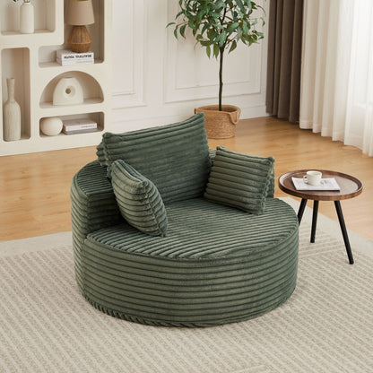 Modern single sofa with a backrest pillow