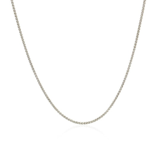 10k white gold wheat chain necklace 1.0mm by Bids.com on Tampa Home & Garden Store