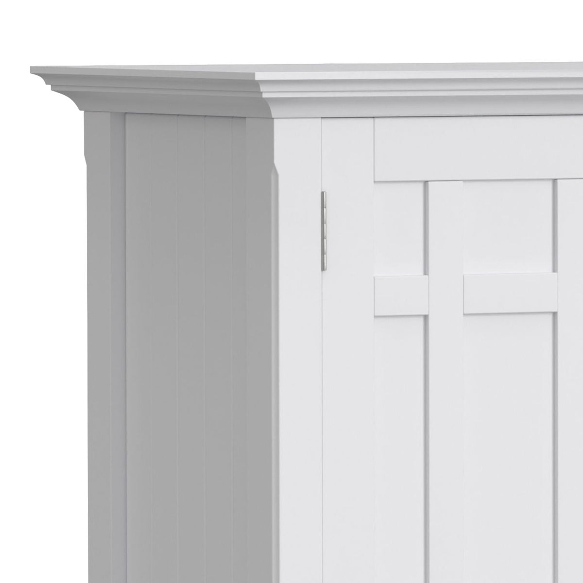 White sideboard buffet with paneled doors and crown molding, HouseOfZazla 54in wide on Tampa Home & Garden Store
