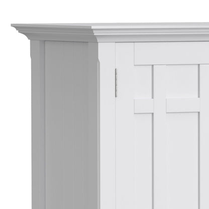 White sideboard buffet with paneled doors and crown molding, HouseOfZazla 54in wide on Tampa Home & Garden Store