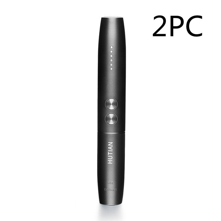 Spy gadget detector pen, black with two silver buttons and LED indicators, 2PC, HUTIAN on Tampa Home & Garden Store
