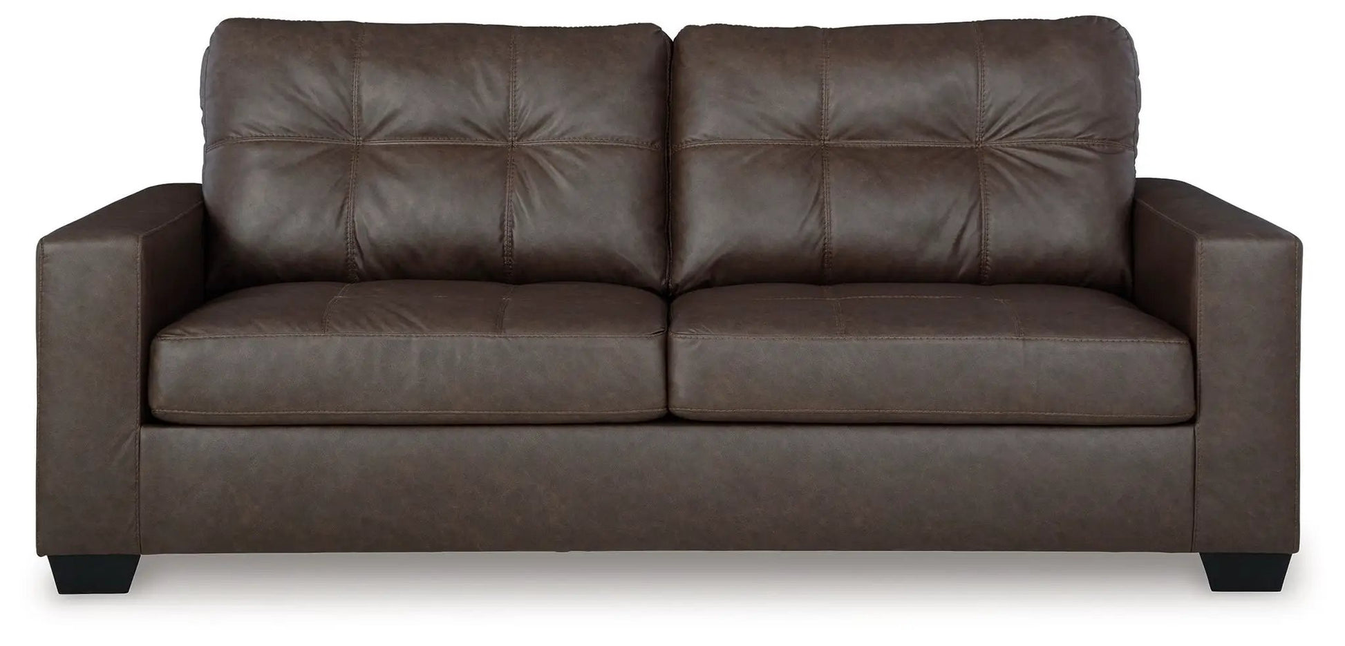 Barlin Mills Sofa, brown leather stationary sofa by Unique Piece Furniture on Tampa Home & Garden Store