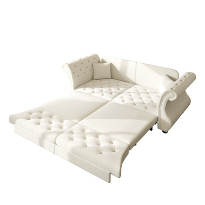 Oversized Chesterfield Sofa and a Pull Out Bed