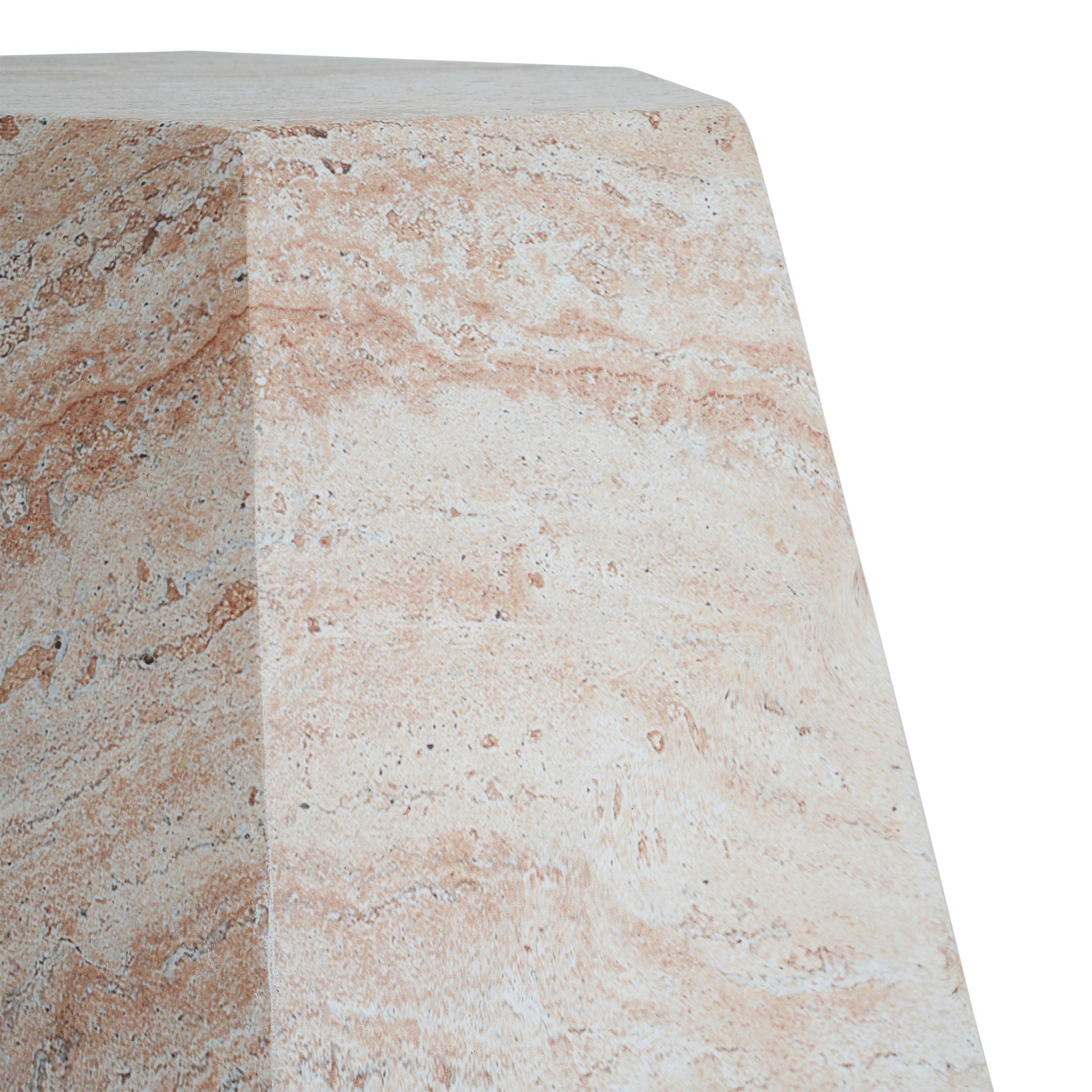 Outdoor lightweight concrete side table, HouseOfZazla, textured stone finish on Tampa Home & Garden Store