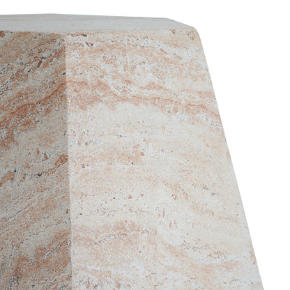 Outdoor lightweight concrete side table, HouseOfZazla, textured stone finish on Tampa Home & Garden Store