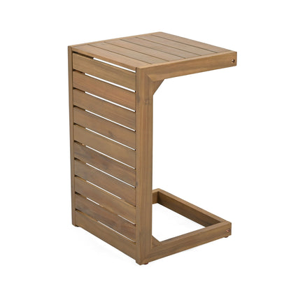 Outdoor Aluminum C Shaped Side Table for Patio
