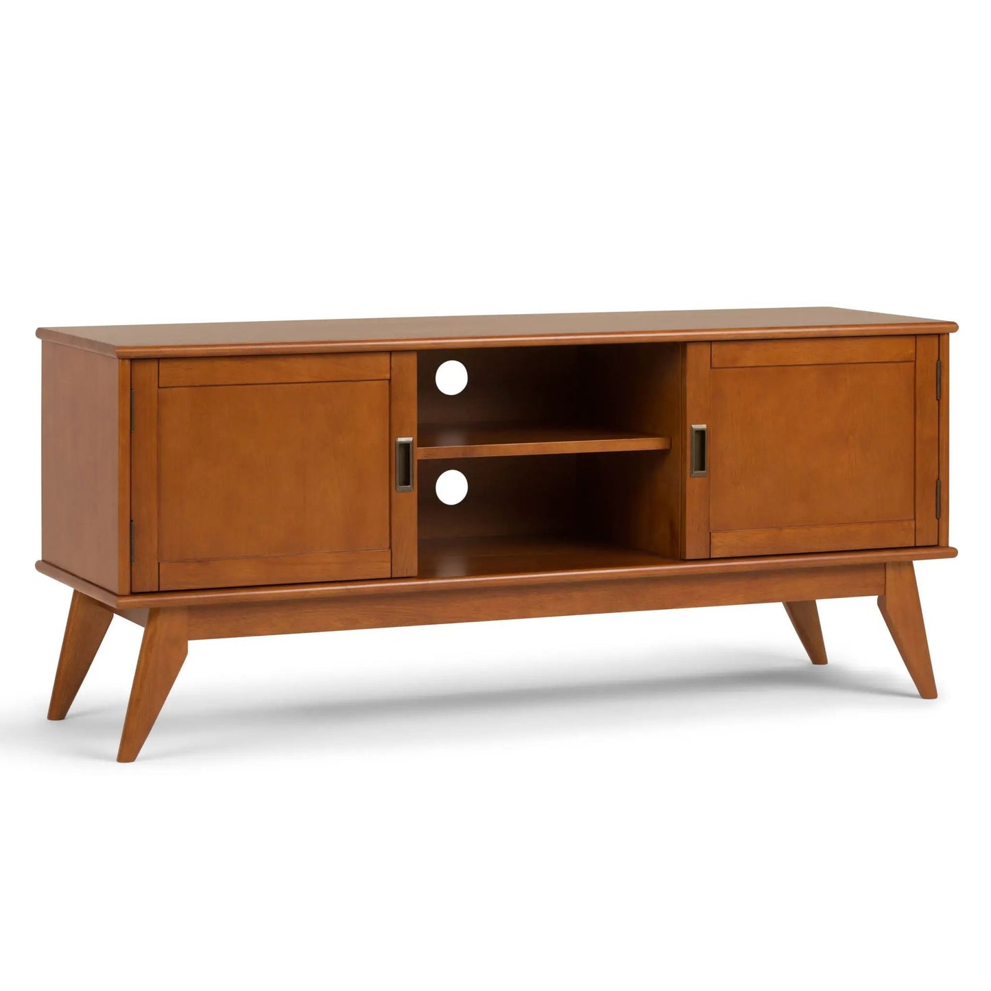 Draper Handcrafted Mid Century Low TV Media Stand