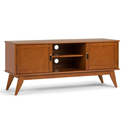 Draper Handcrafted Mid Century Low TV Media Stand