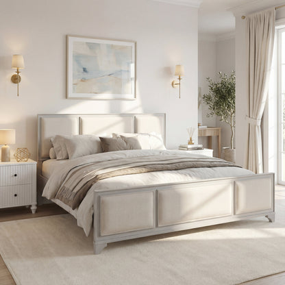 King Size Bed Frame and the Upholstered Headboard