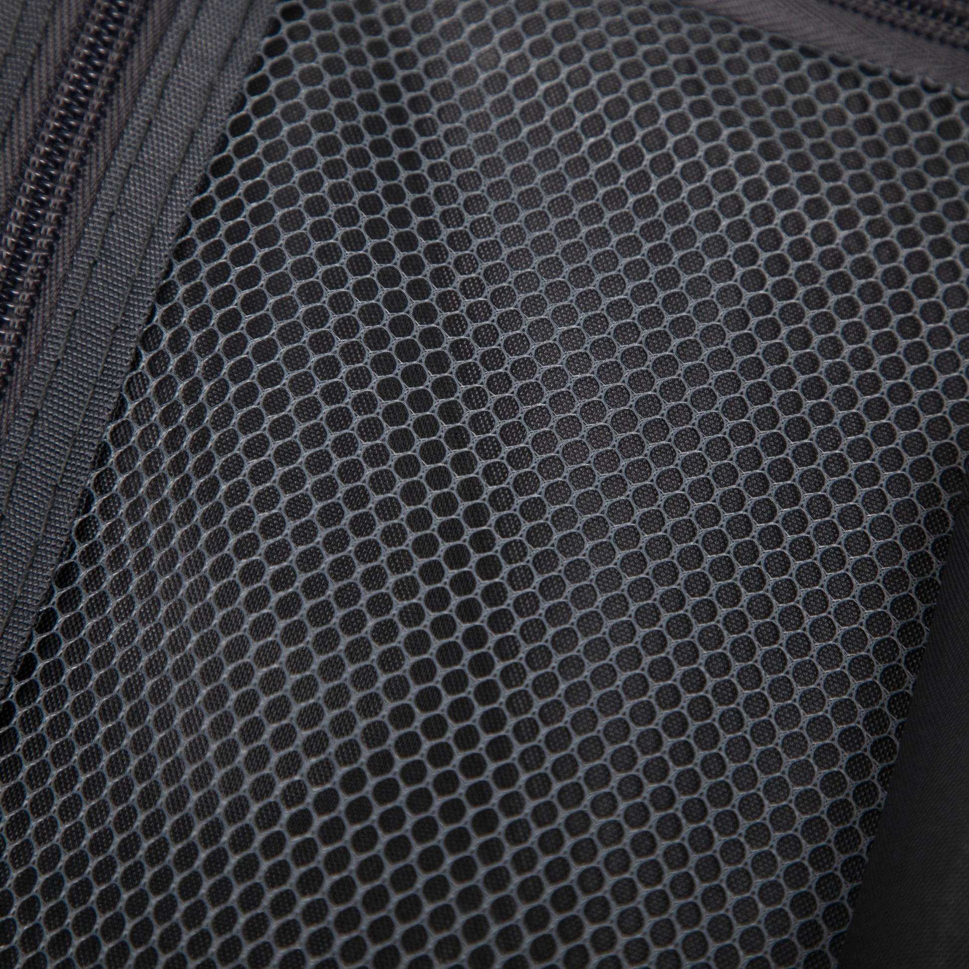2-piece ABS spinner luggage set interior hex mesh lining with zipper in dark gray on Tampa Home & Garden Store