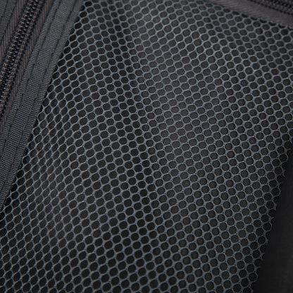 2-piece ABS spinner luggage set interior hex mesh lining with zipper in dark gray on Tampa Home & Garden Store
