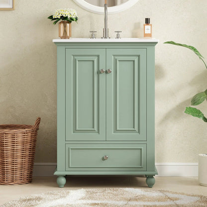 Modern Bathroom Vanity With Sink and Drawer