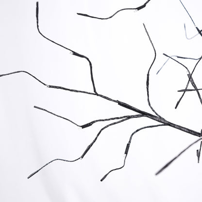 3 Pc Halloween Tree string lights, black wired with LEDs, tangled on white background on Tampa Home & Garden Store