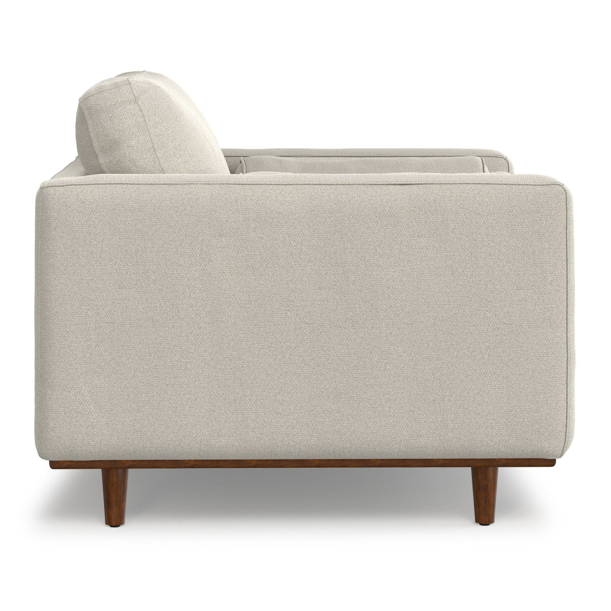 Wide Arm Chair with Removable Cushions in beige textured fabric by HouseOfZazla, armchair on Tampa Home & Garden Store