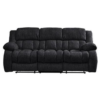Stonic reclining sofa by Unique Piece Furniture in dark charcoal fabric, modern design on Tampa Home & Garden Store
