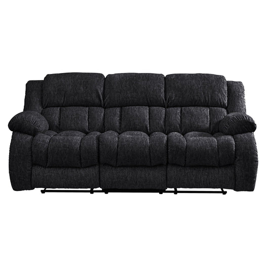 Stonic reclining sofa charcoal gray textured fabric by HouseOfZazla, chaise longue on Tampa Home & Garden Store
