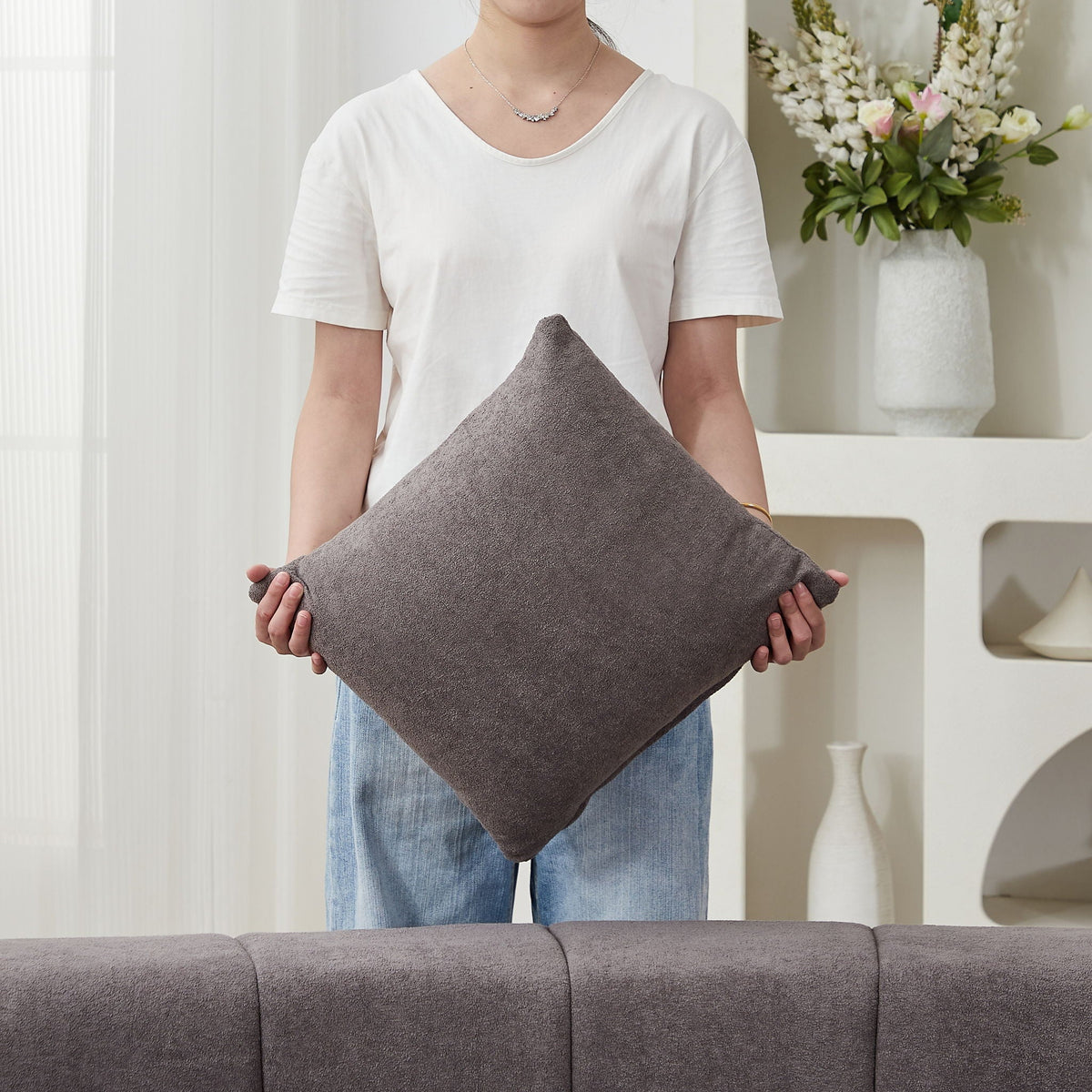 Symmetrical Modular Sofa And Piano Key Design