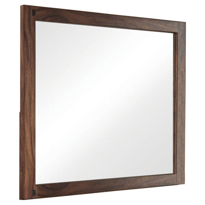 Tolt River walnut brown wood framed mirror from queen 4 piece storage bedroom set on Tampa Home & Garden Store