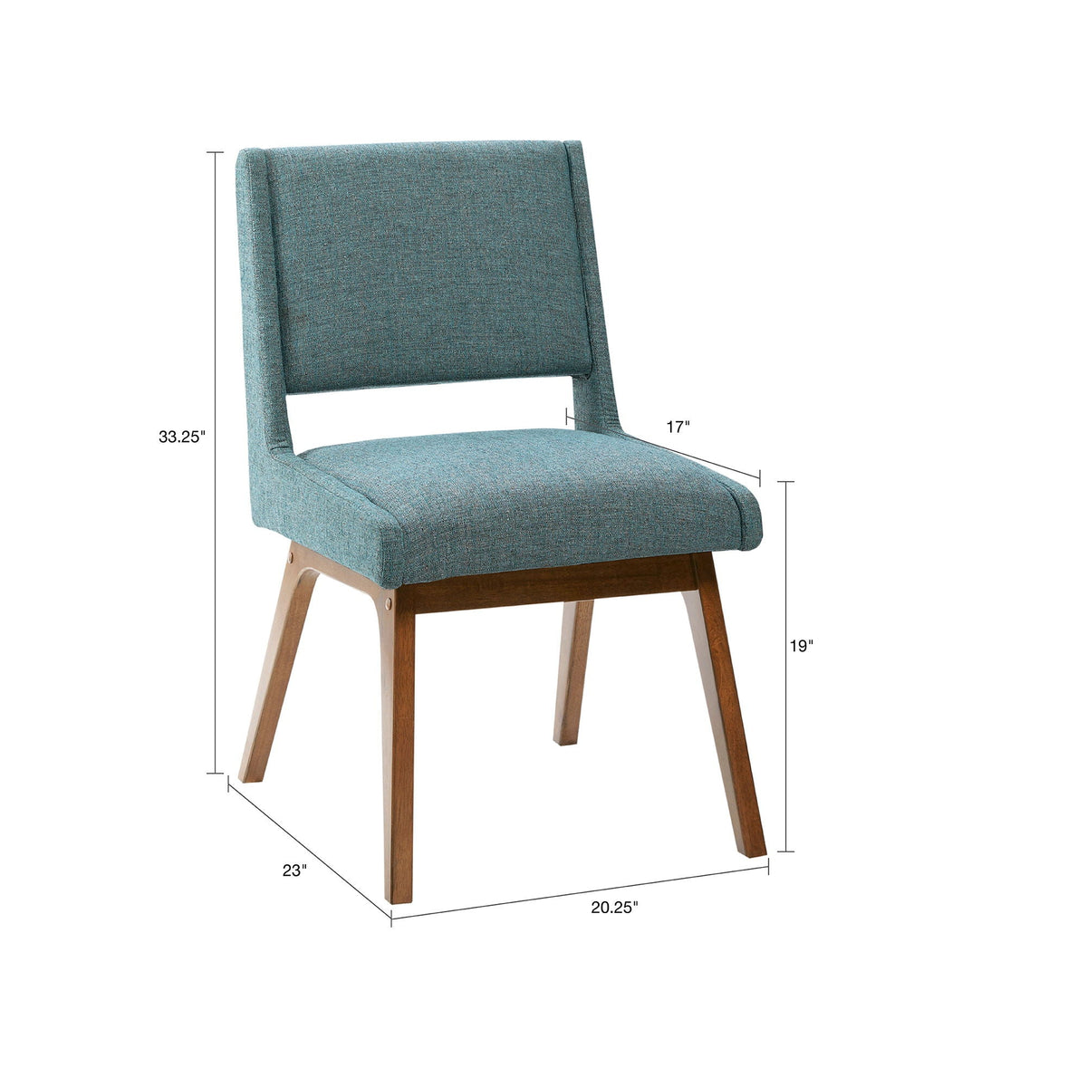 Blue upholstered dining chair set with retro design, set of 2, HouseOfZazla, kids chairs on Tampa Home & Garden Store