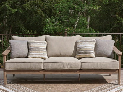 Harmony Headlands sofa with cushion, natural gray fabric, Unique Piece Furniture sofa on Tampa Home & Garden Store