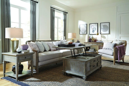Lancaster Rectangular Sofa Table in Dove Tail Gray by Unique Piece Furniture on Tampa Home & Garden Store