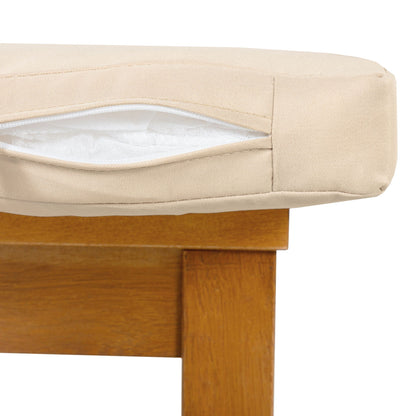 Beige removable cushion for 7 Piece Outdoor Patio Dining Set by HouseOfZazla with zipper on Tampa Home & Garden Store