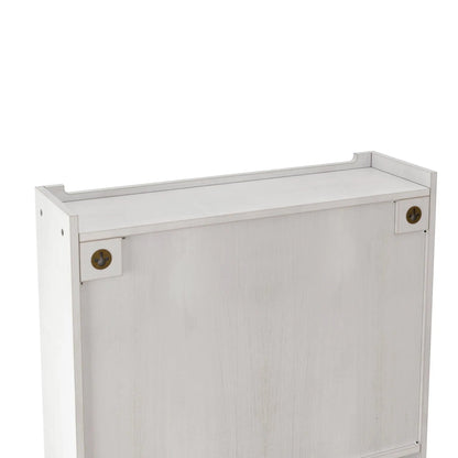 Vintage Wall Cabinet with Three Tiers Towel Rack