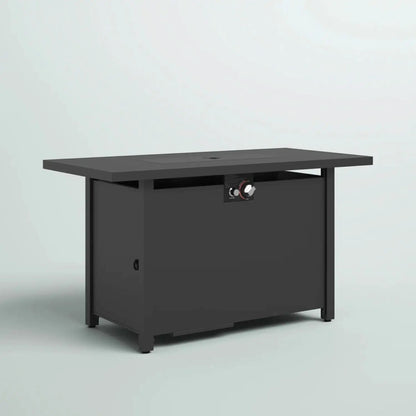 Outdoor Fire Pit Table With Lid dark gray metal unit by Unique Piece Furniture on Tampa Home & Garden Store