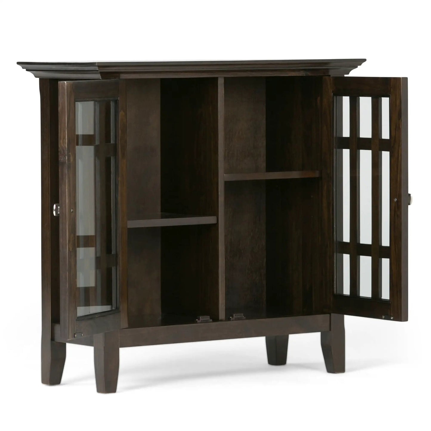 Bedford Storage Media Cabinet with Glass Doors