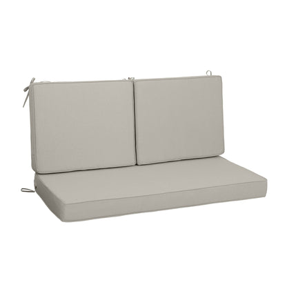 3-piece deep seat cushions for beige waterproof patio chairs with ties, high resilience foam on Tampa Home & Garden Store