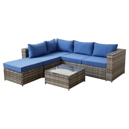 Stylish Outdoor Patio Sofa and Thick Cushion Set