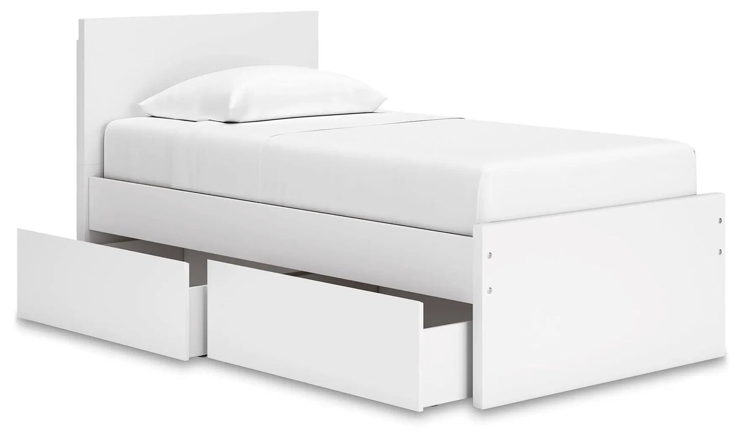 Onita panel platform bed white with under-bed storage drawers by Unique Piece Furniture on Tampa Home & Garden Store
