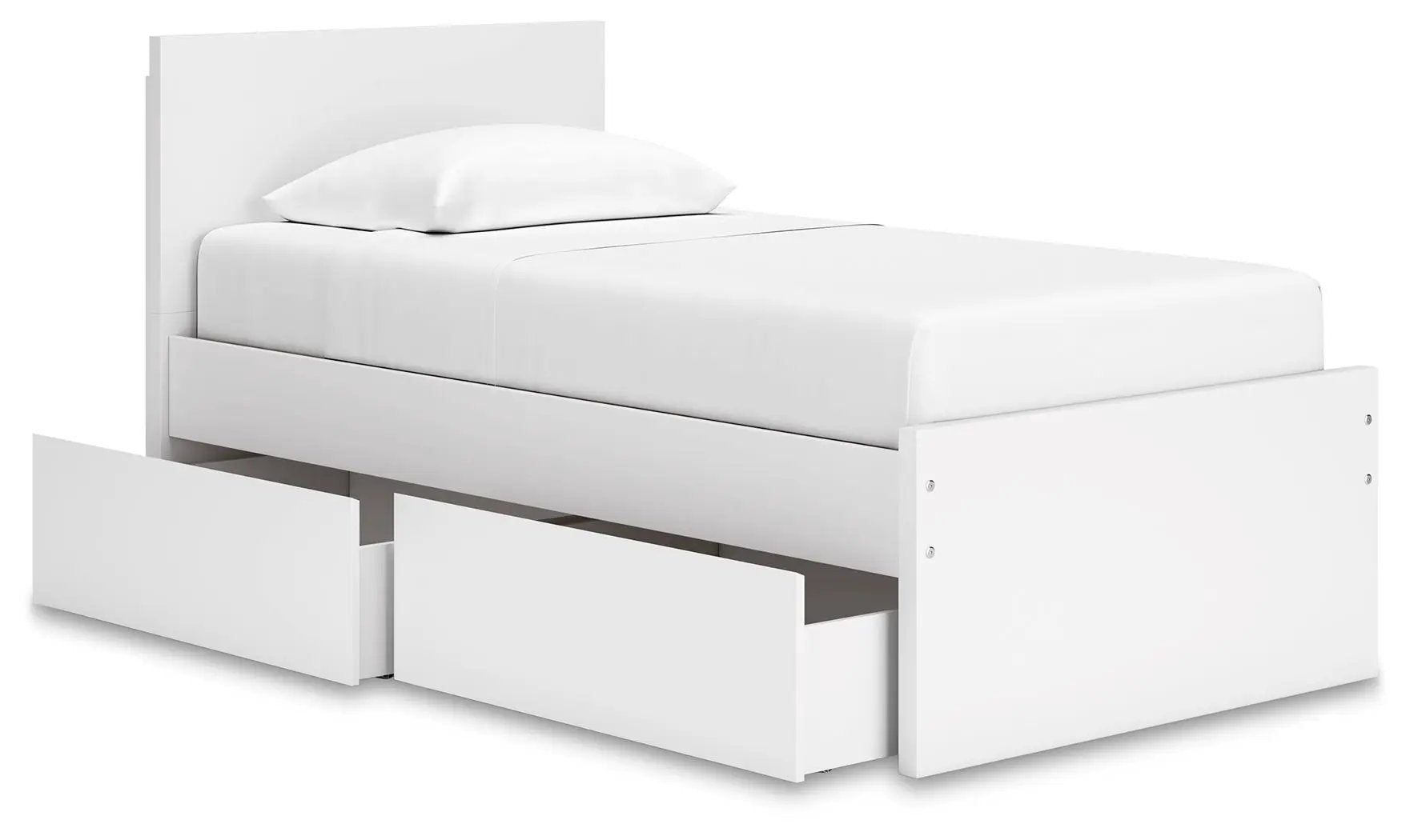 Onita panel platform bed white with under-bed storage drawers by Unique Piece Furniture on Tampa Home & Garden Store