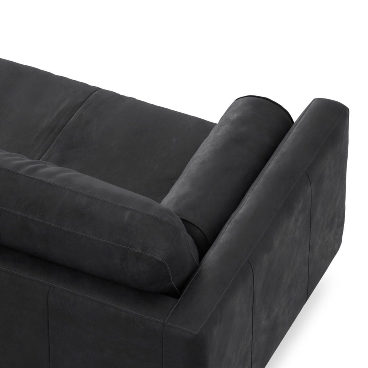 Morrison Brazilian Leather Sofa and Ottoman Set