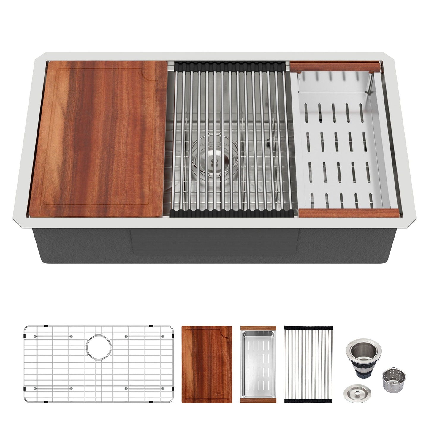 30 Inch Undermount and Ledge Stainless Steel Sink