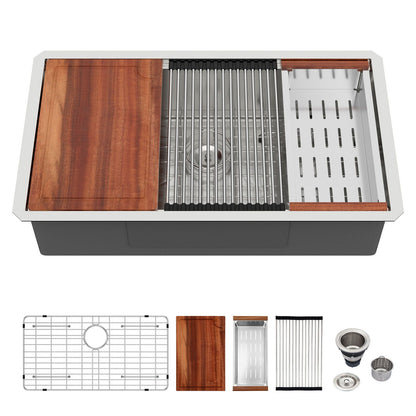 30 Inch Undermount and Ledge Stainless Steel Sink