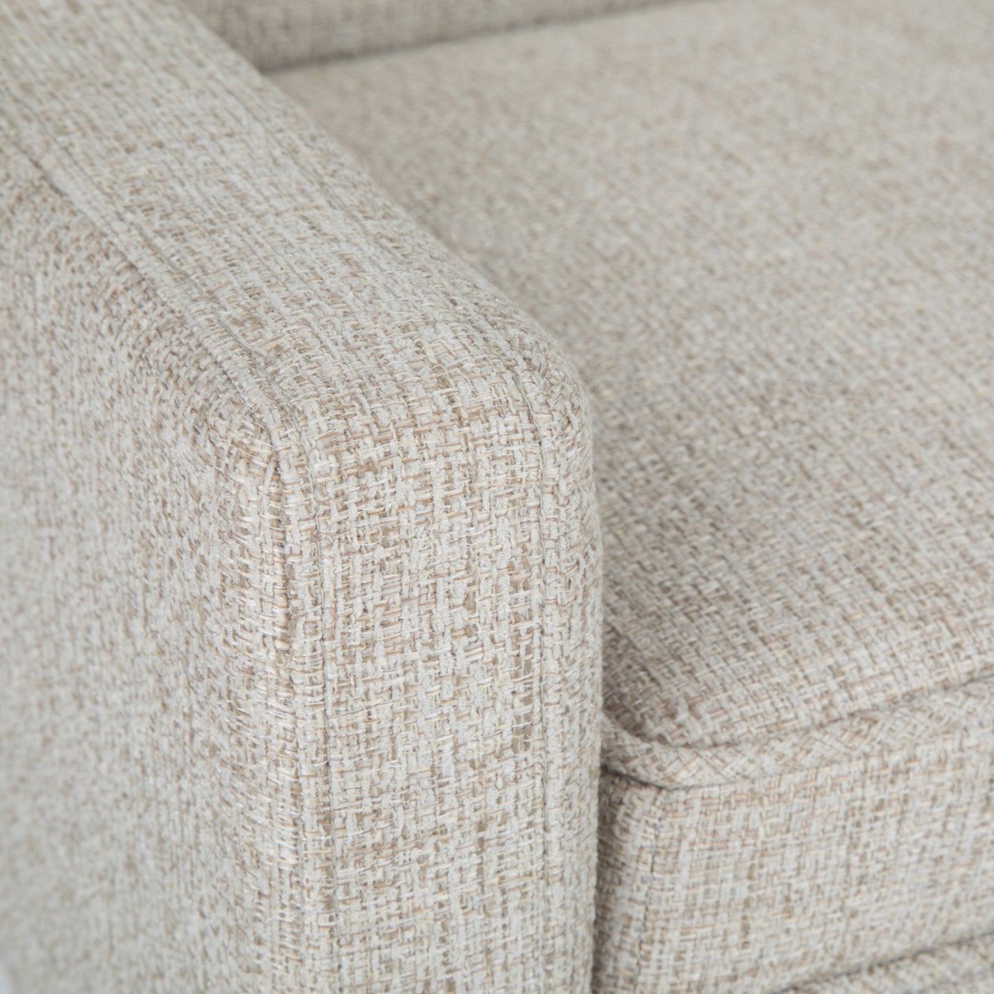 Parris Upholstered Bench Platinum with textured woven upholstery by HouseOfZazla on Tampa Home & Garden Store