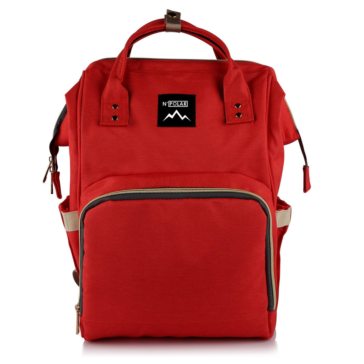 Mummy Diaper Bag Backpack red water-resistant large-capacity travel nappy backpack GemGear on Tampa Home & Garden Store