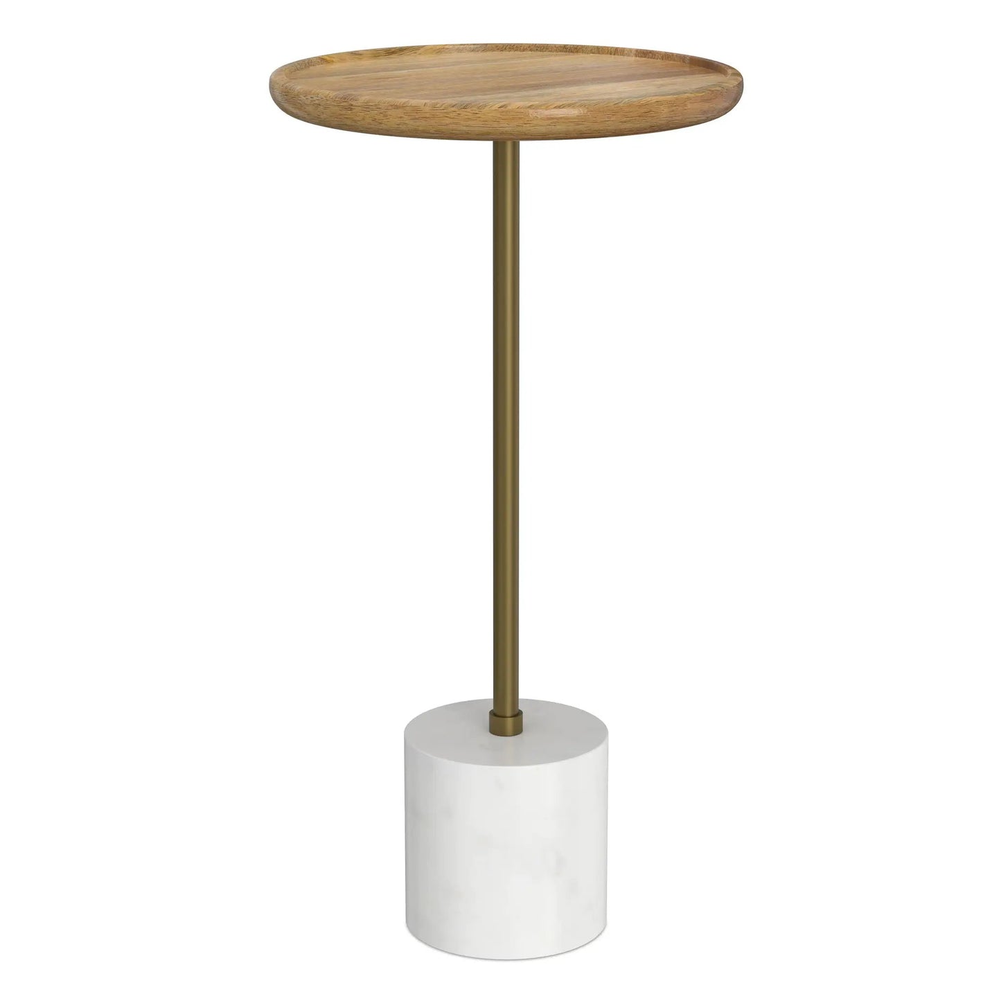 Turner Side Table With Marble Base and Frame