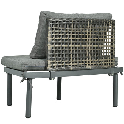 Outdoor Patio 6 Piece Sofa Set And Cushions