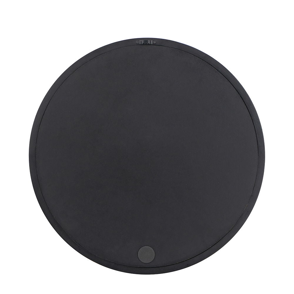 Circle Wall Mirror round black matte finish by HouseOfZazla for living room on Tampa Home & Garden Store