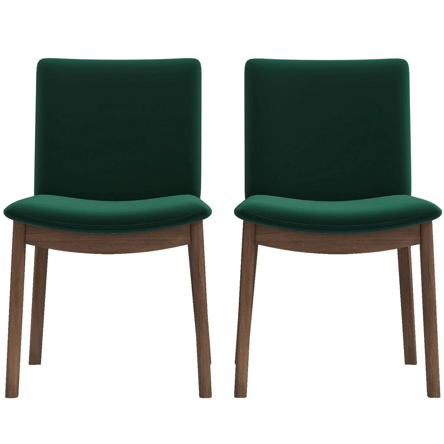 Mid Century Modern Solid Wood Dining Chair Set