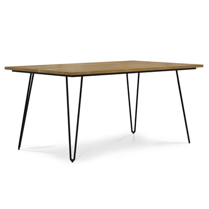 Hunter Dining Table with natural wood top and black metal legs by Unique Piece Furniture on Tampa Home & Garden Store